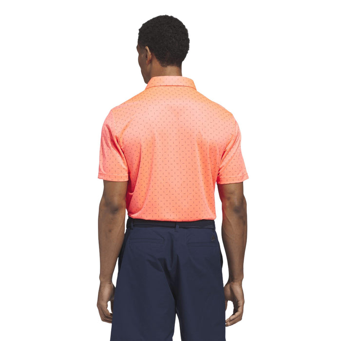 Adidas Performance Textured Print Polo Shirt