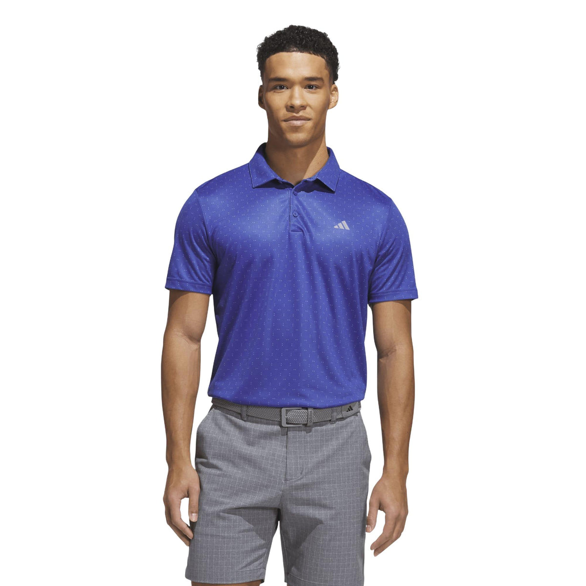 Adidas Performance Textured Print Polo Shirt