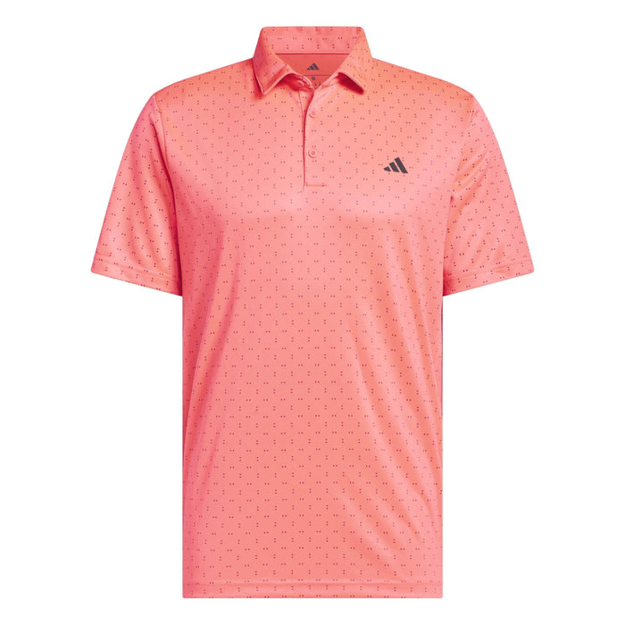 Adidas Performance Textured Print Polo Shirt