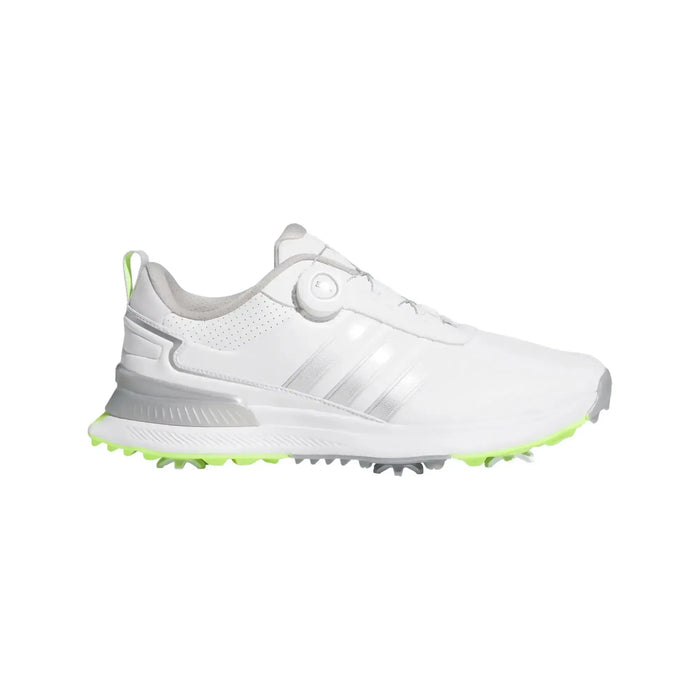 Adidas R2G Boa Men's Golf Shoes - White/Silver/Green
