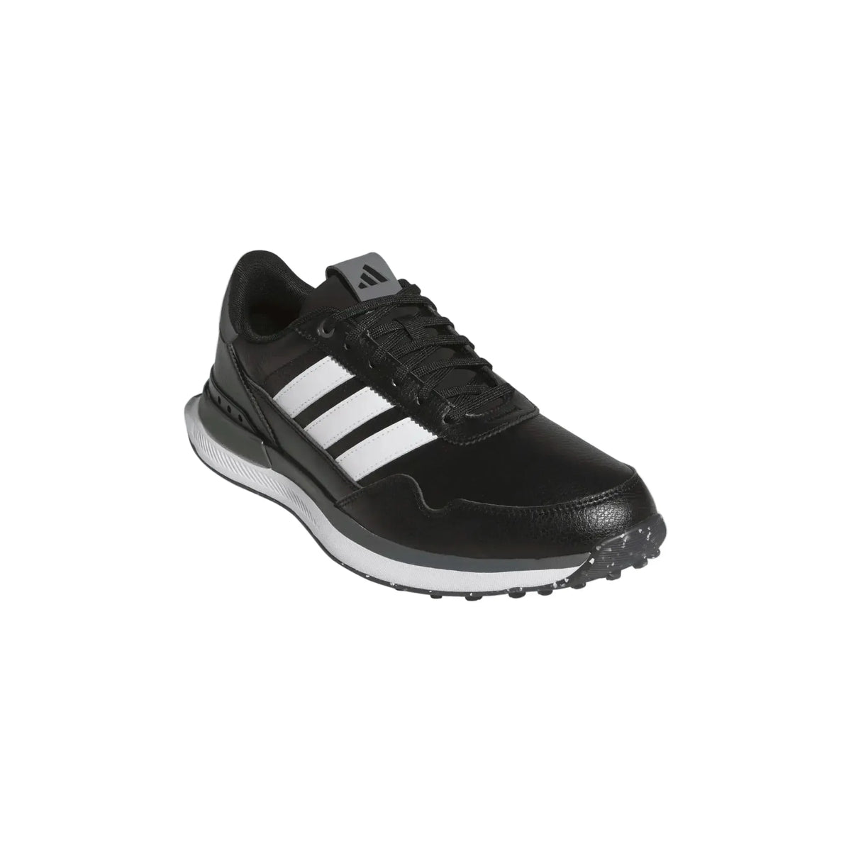 Adidas S2G Leather Men's Spikeless Golf Shoes - Black/White