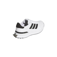 Adidas S2G Leather Men's Spikeless Golf Shoes - White/Black