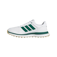 Adidas S2G Leather Men's Spikeless Golf Shoes - White/Green