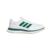 Adidas S2G Leather Men's Spikeless Golf Shoes - White/Green