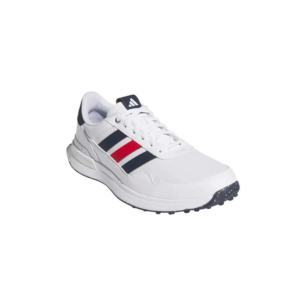 Adidas S2G Leather Men's Spikeless Golf Shoes - White/Navy/Red