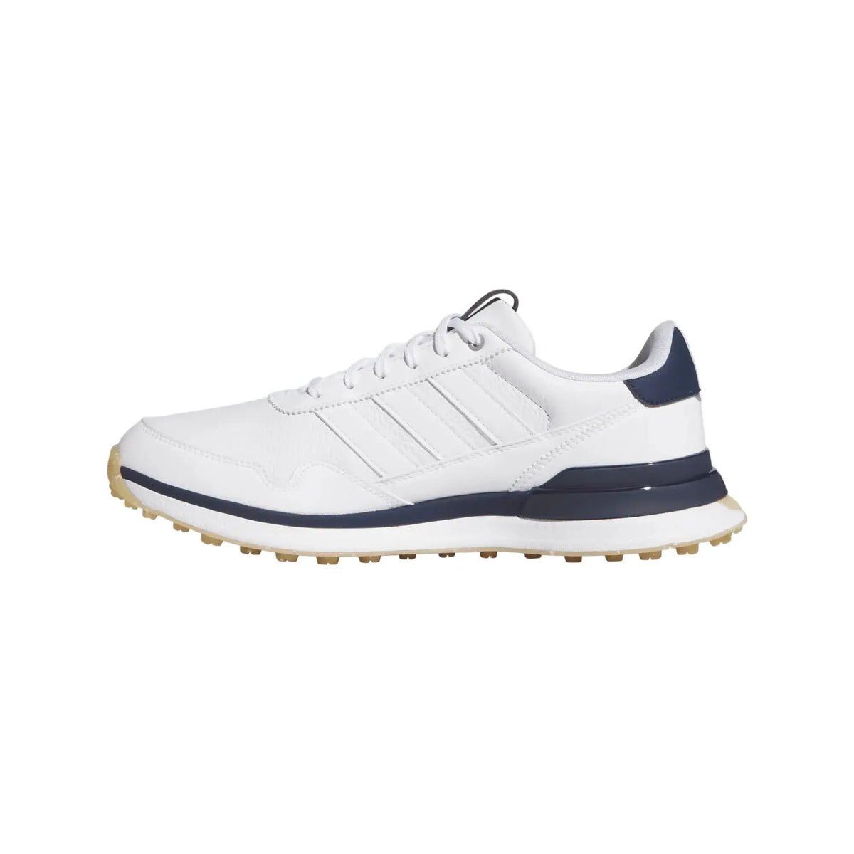 Adidas S2G Leather Men's Spikeless Golf Shoes - White/White/Navy
