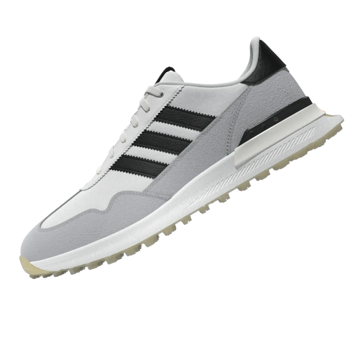 Adidas S2G Textile Men's Spikeless Golf Shoe - White/Black
