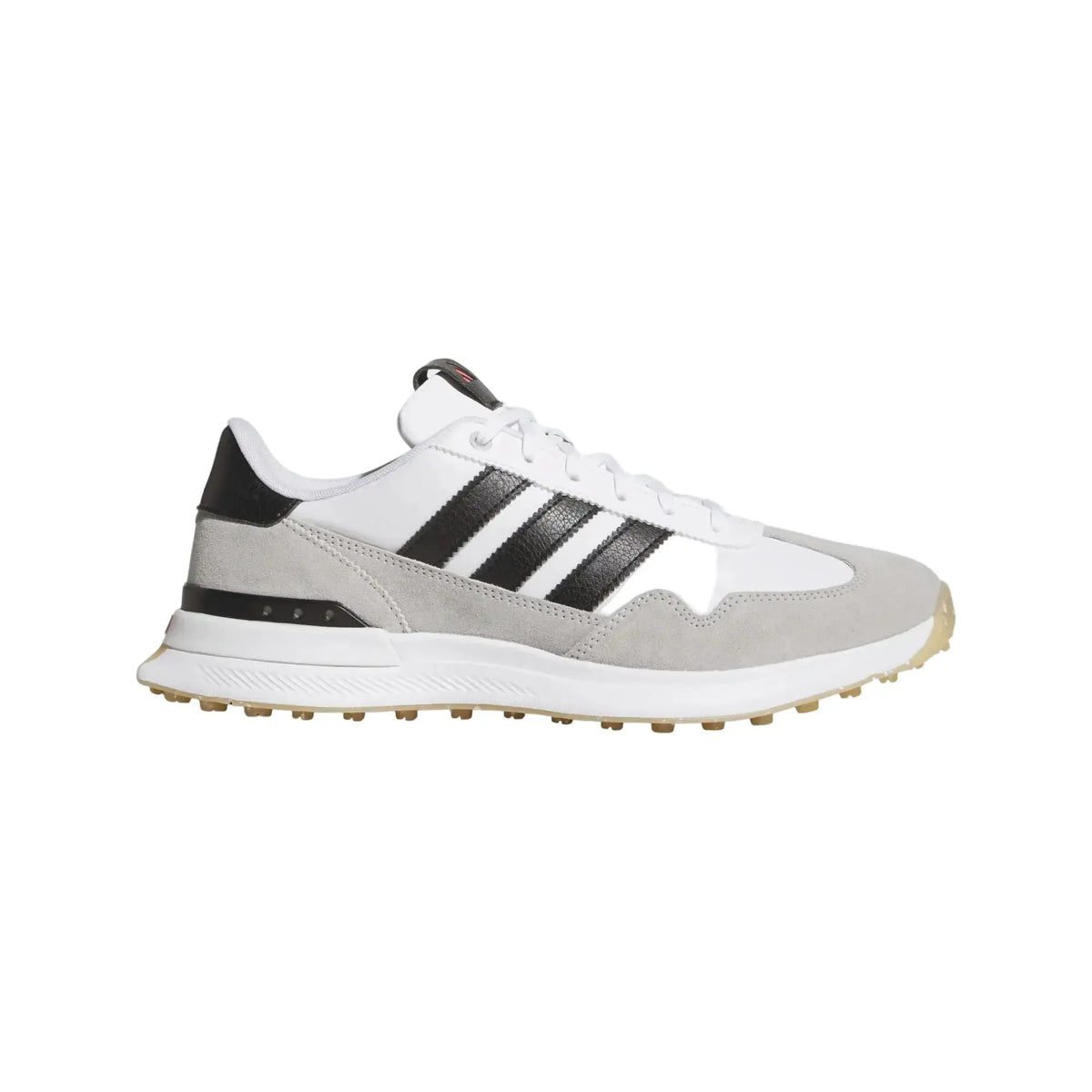 Adidas S2G Textile Men's Spikeless Golf Shoe - White/Black