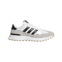 Adidas S2G Textile Men's Spikeless Golf Shoe - White/Black