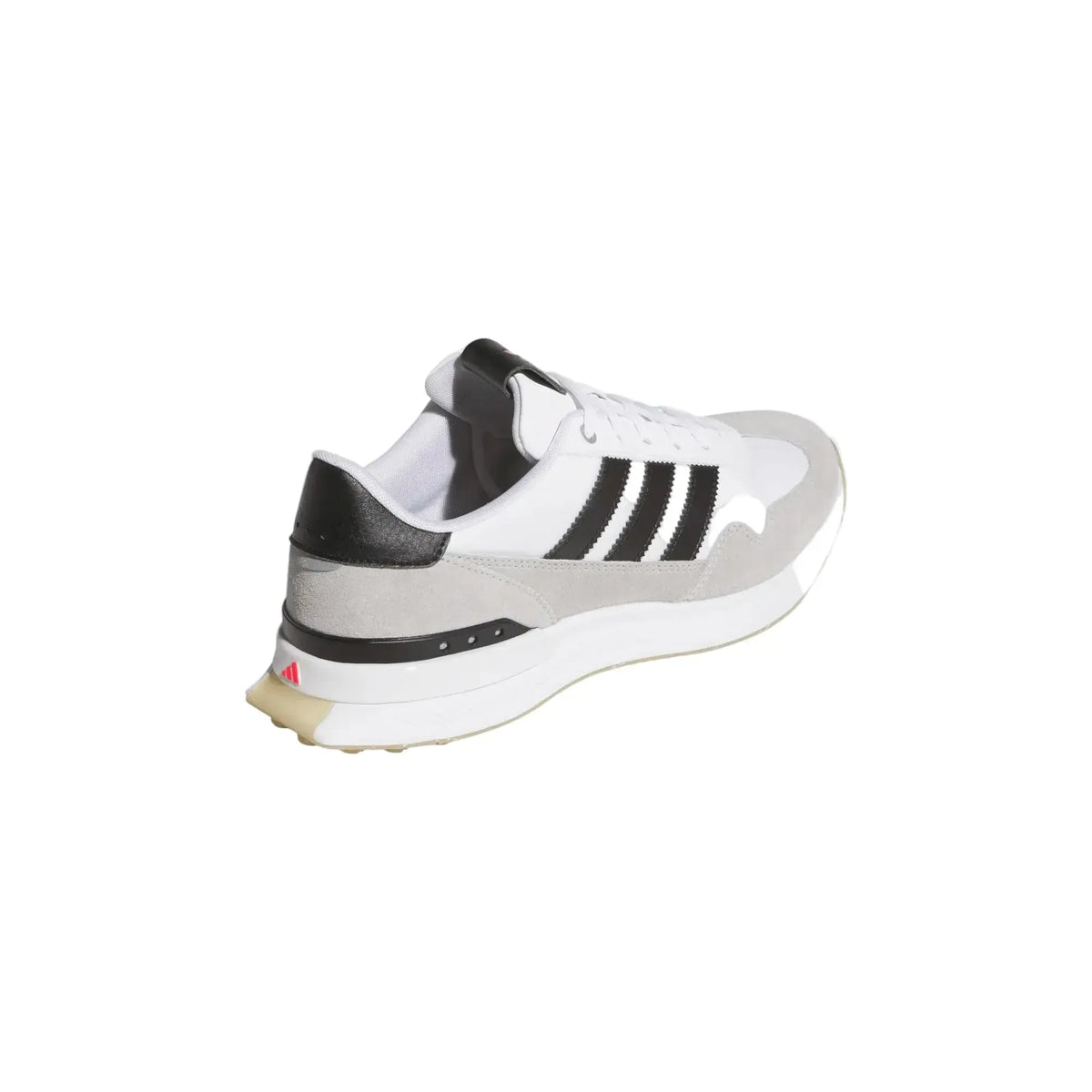 Adidas S2G Textile Men's Spikeless Golf Shoe - White/Black