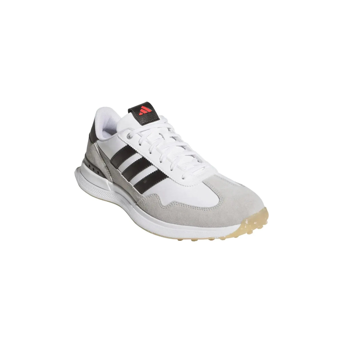 Adidas S2G Textile Men's Spikeless Golf Shoe - White/Black