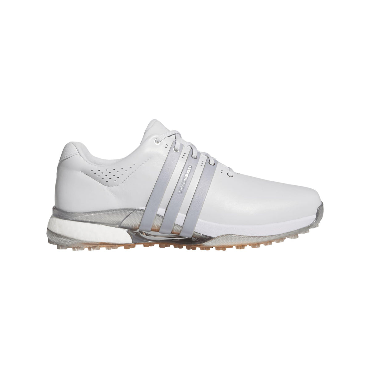 Adidas Tour360 25 Spikeless Golf Shoes - Dash Grey / Halo Silver / Lucid Orange