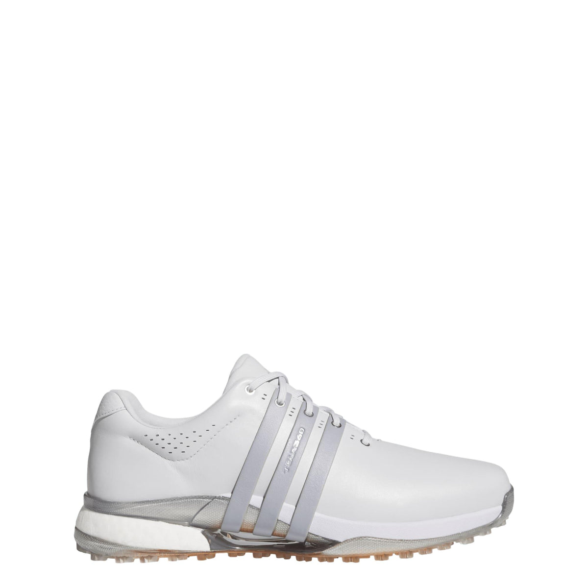 Adidas Tour360 25 Spikeless Golf Shoes - Dash Grey / Halo Silver / Lucid Orange