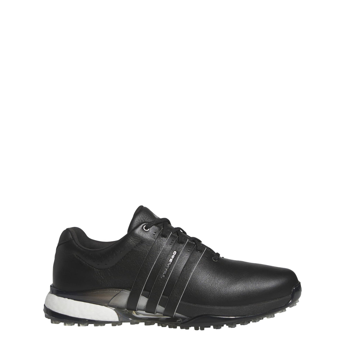 Adidas Tour360 25 Spikeless Golf Shoes - Core Black / Silver Metallic