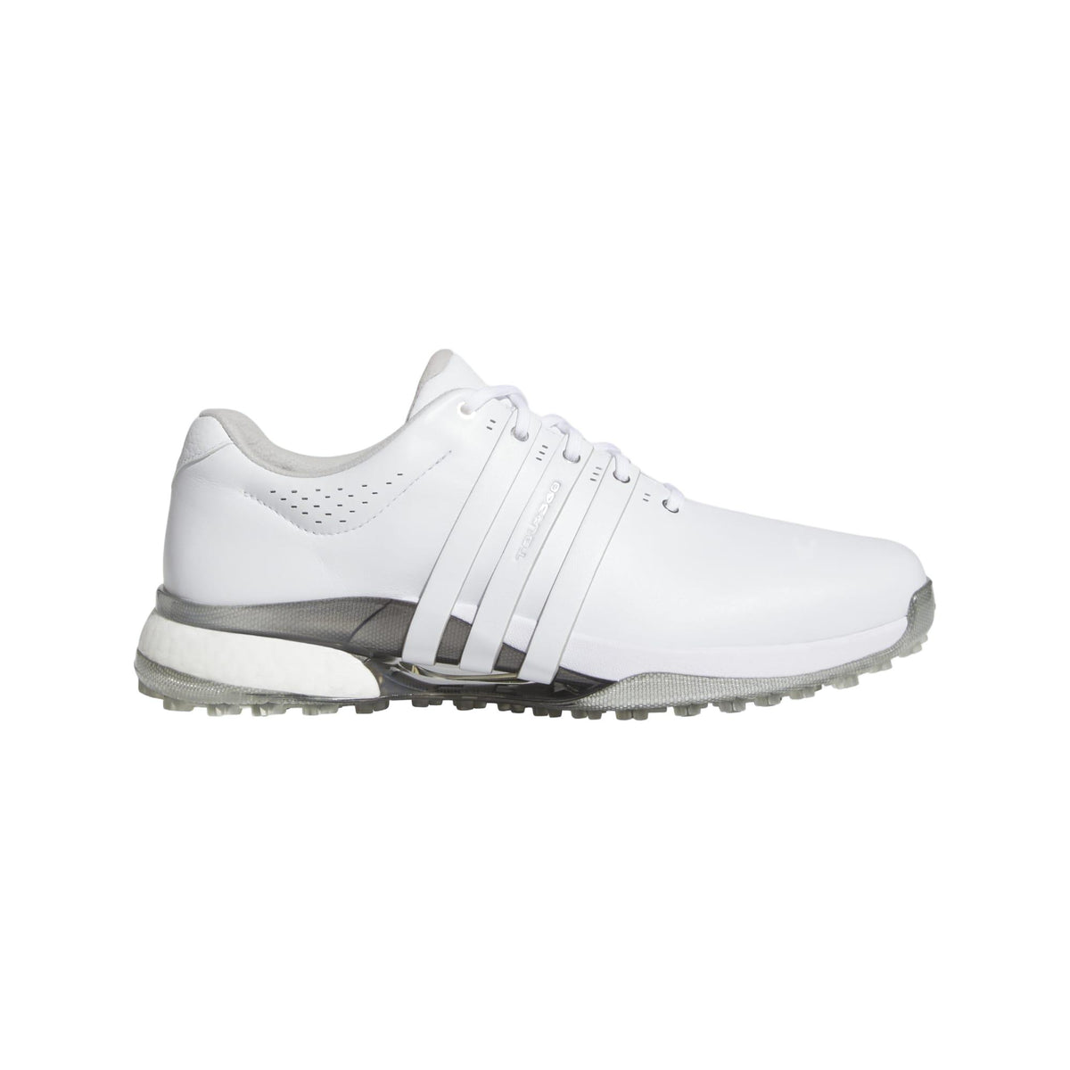 Adidas Tour360 25 Spikeless Golf Shoes - Cloud White / Silver Metallic
