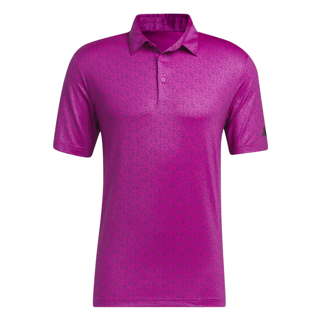 Adidas Ultimate365 Allover Print Golf Polo Shirt - Mens