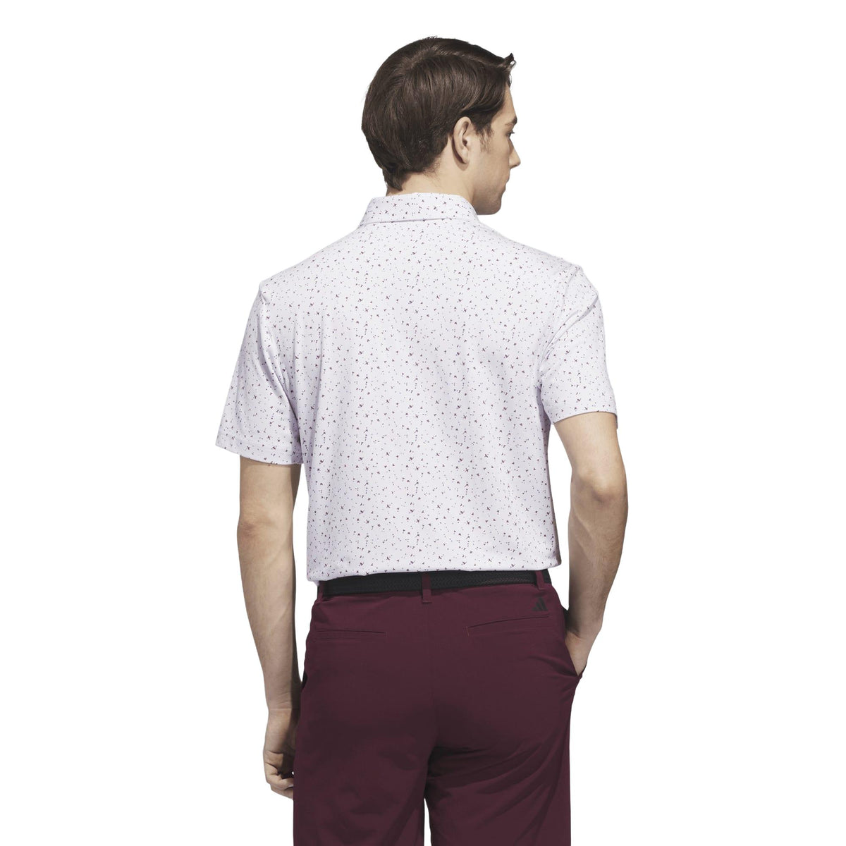 Adidas Ultimate365+ Climacool Butterspun Break Out Print Polo Shirt - Frozen Purple