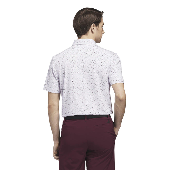 Adidas Ultimate365+ Climacool Butterspun Break Out Print Polo Shirt