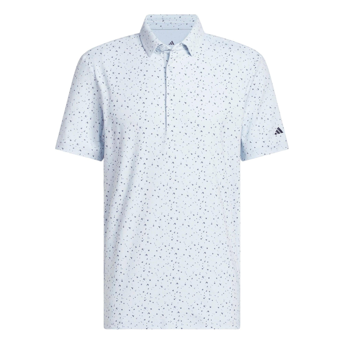Adidas Ultimate365+ Climacool Butterspun Break Out Print Polo Shirt - Crystal Sky