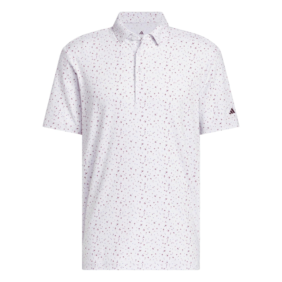 Adidas Ultimate365+ Climacool Butterspun Break Out Print Polo Shirt - Frozen Purple