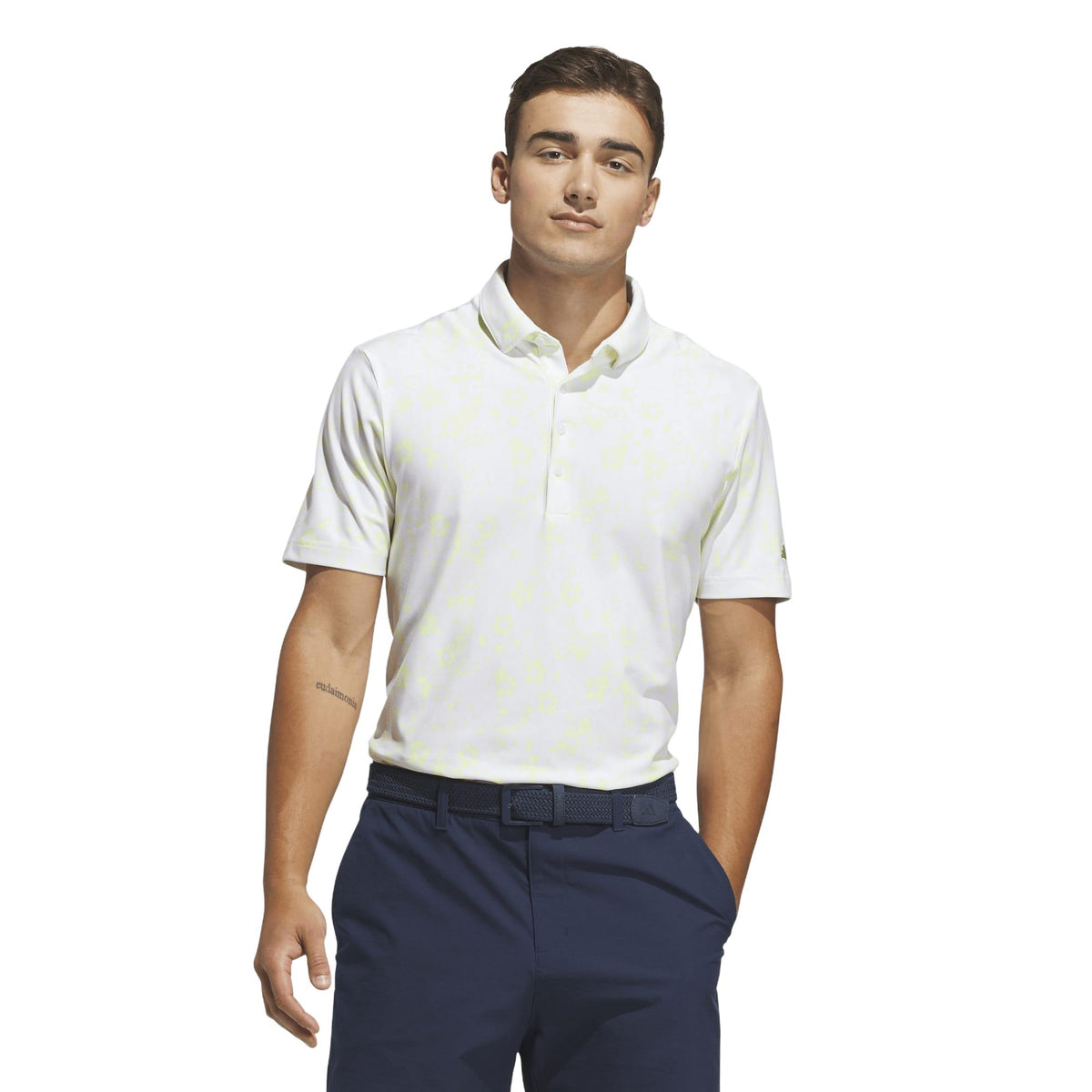 Adidas Ultimate365+ Climacool Butterspun Mighty Blossom Print Polo Shirt