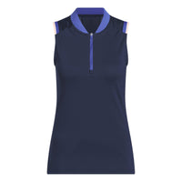 Adidas Ultimate365 Climacool Quarter-Zip Polo Shirt - Collegiate Navy