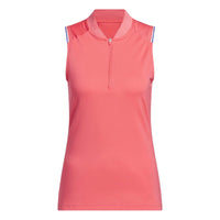 Adidas Ultimate365 Climacool Quarter-Zip Polo Shirt - Pure Turbo