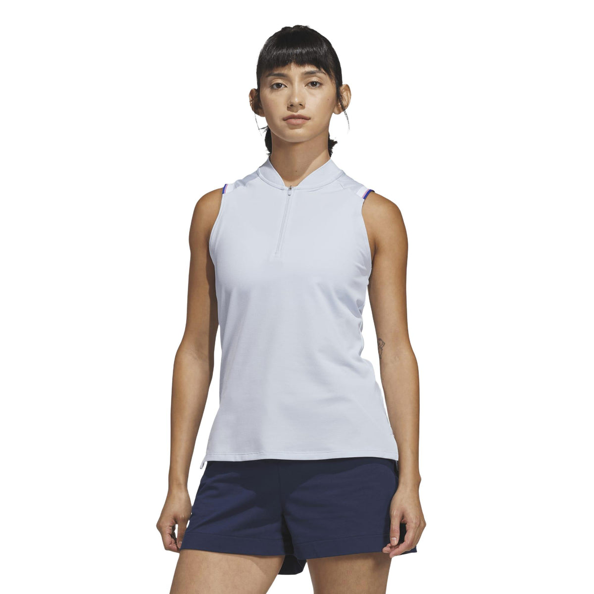 Adidas Ultimate365 Climacool Quarter-Zip Polo Shirt - Crystal Sky