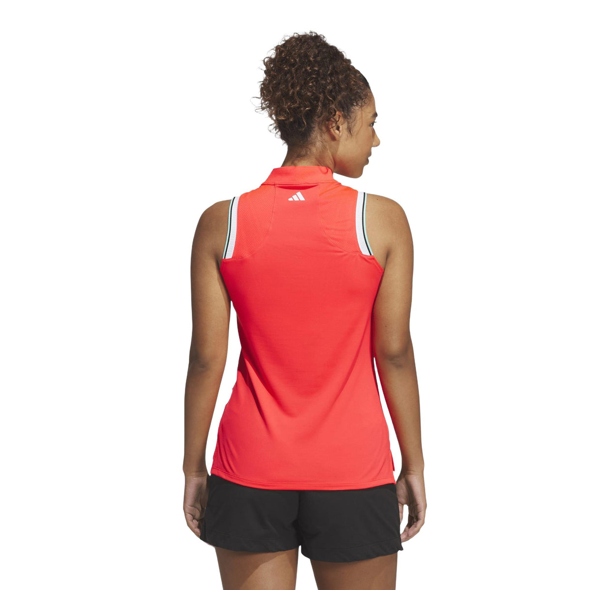 Adidas Ultimate365 Climacool Quarter-Zip Polo Shirt - Lucid Red