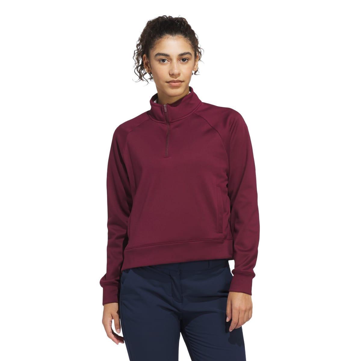 ULTIMATE365+ CLIMAWARM LOOSE QUARTER-ZIP HOODIE - Maroon