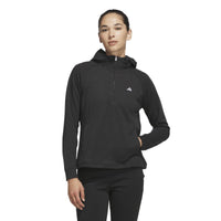 Adidas Ultimate365+ Course Control Hybrid Quarter-Zip Hoodie Jacket - Black