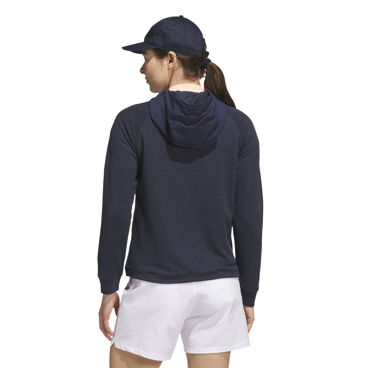 Adidas Ultimate365+ Course Control Hybrid Quarter-Zip Hoodie Jacket - Collegiate Navy