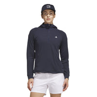 Adidas Ultimate365+ Course Control Hybrid Quarter-Zip Hoodie Jacket - Collegiate Navy