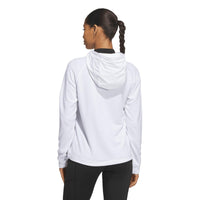 Adidas Ultimate365+ Course Control Hybrid Quarter-Zip Hoodie Jacket - White