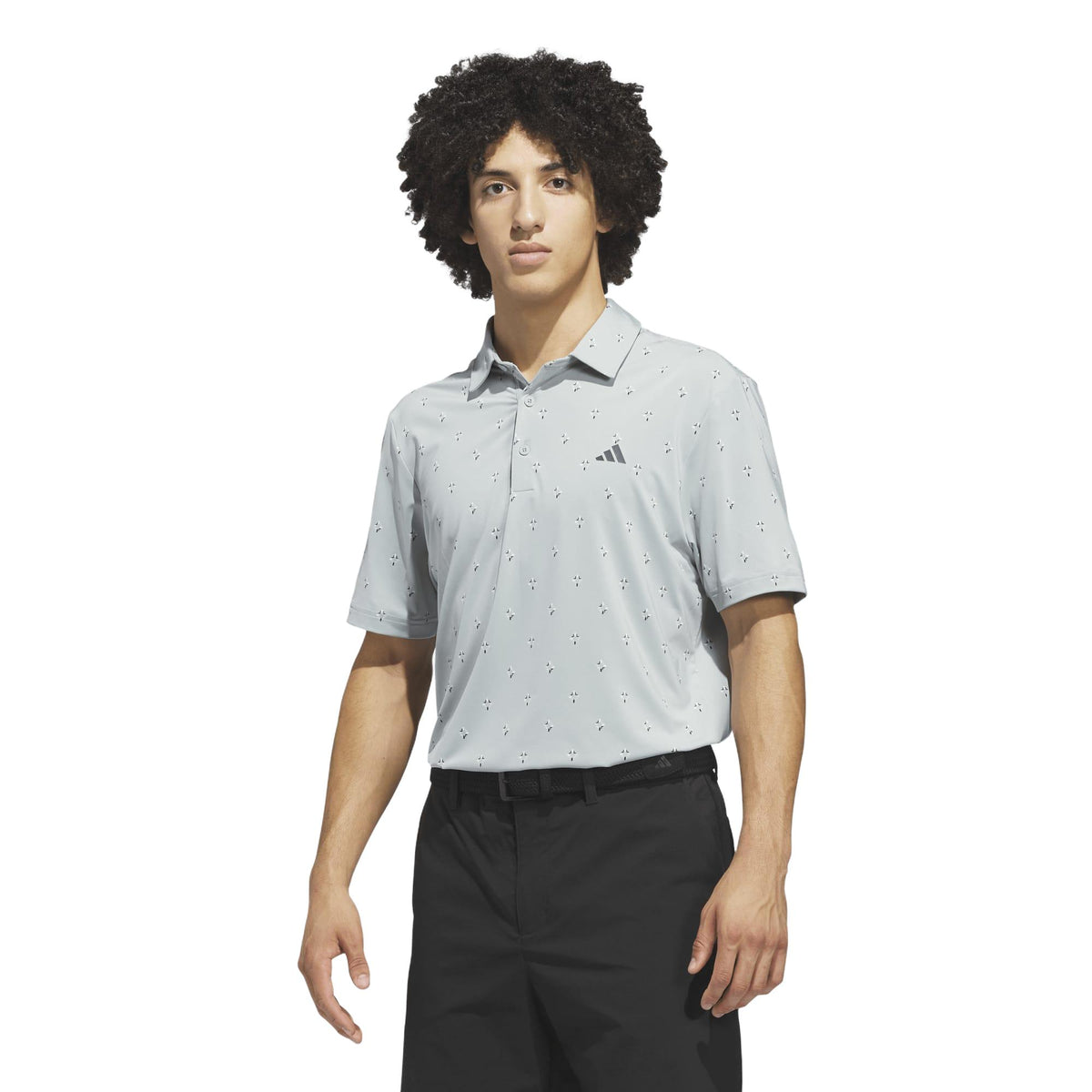 Adidas Ultimate365 Essence Print Climacool Polo Shirt - Wonder Sage