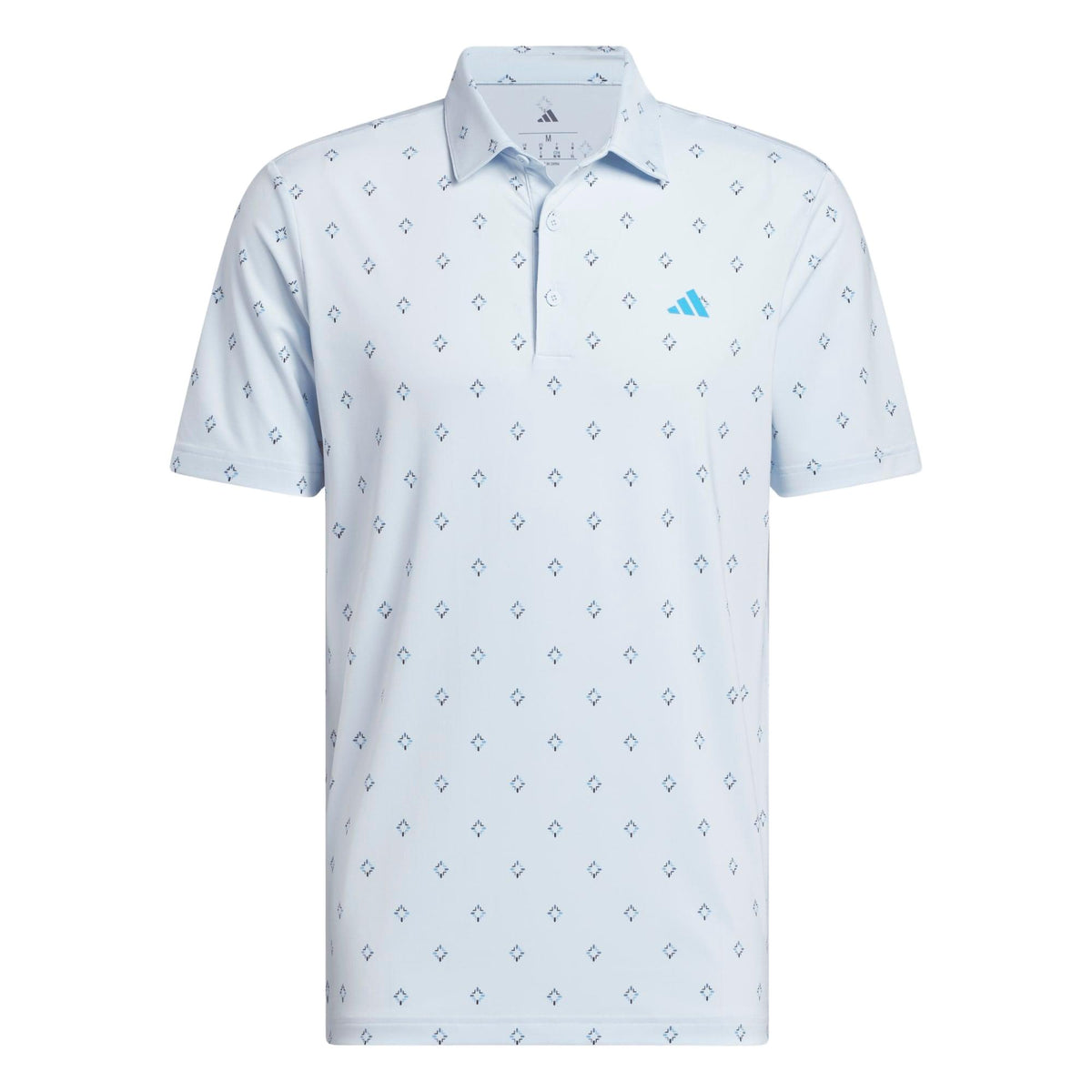 Adidas Ultimate365 Essence Print Climacool Polo Shirt - Crystal Sky