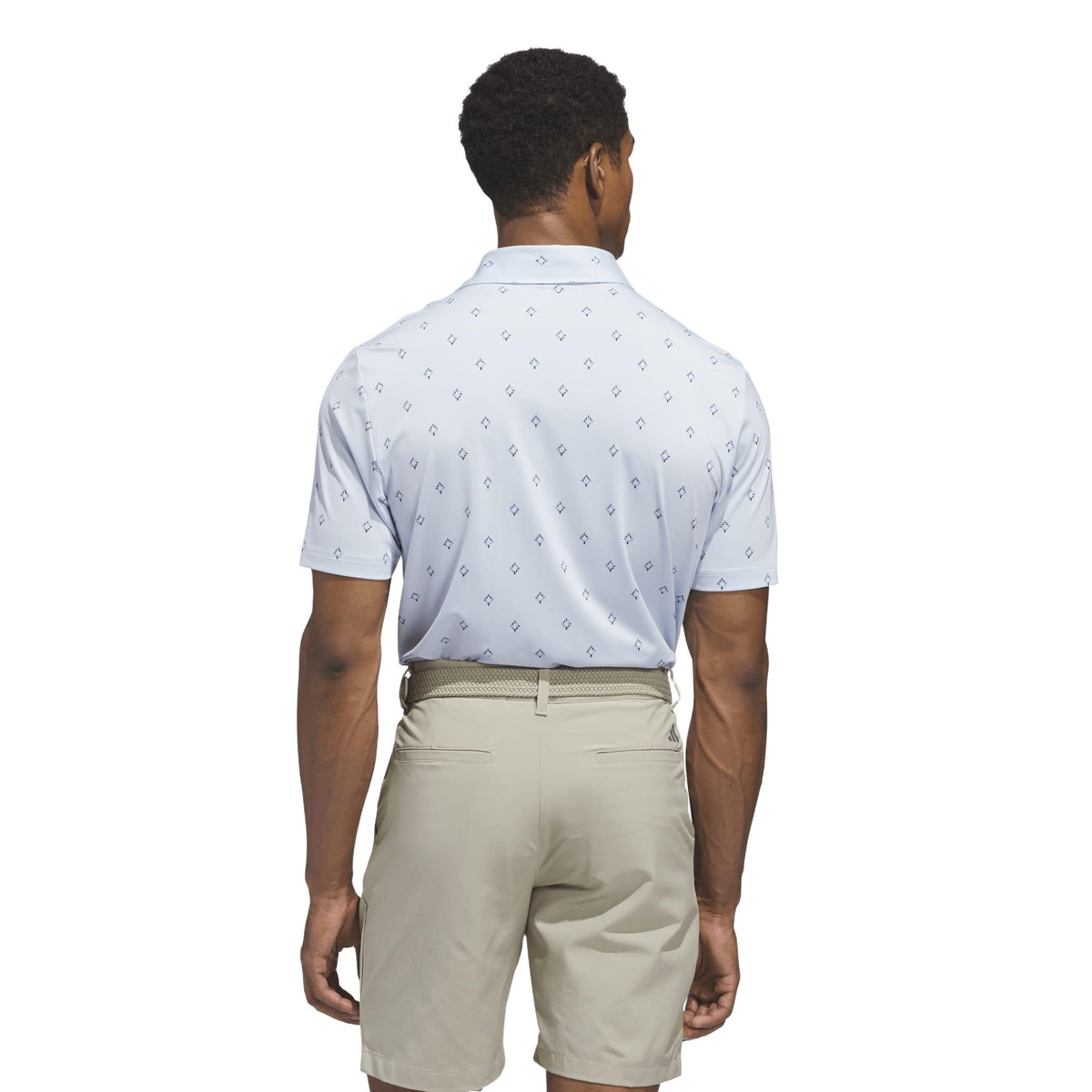 Adidas Ultimate365 Essence Print Climacool Polo Shirt - Crystal Sky