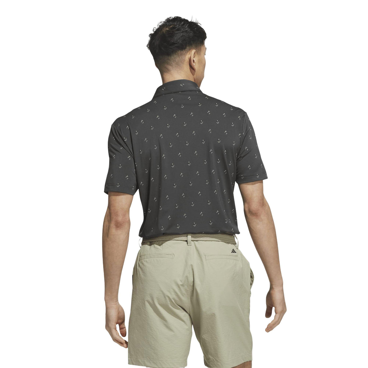 Adidas Ultimate365 Essence Print Climacool Polo Shirt - Black