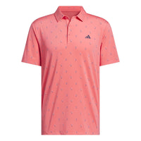 Adidas Ultimate365 Essence Print Climacool Polo Shirt - Pure Turbo