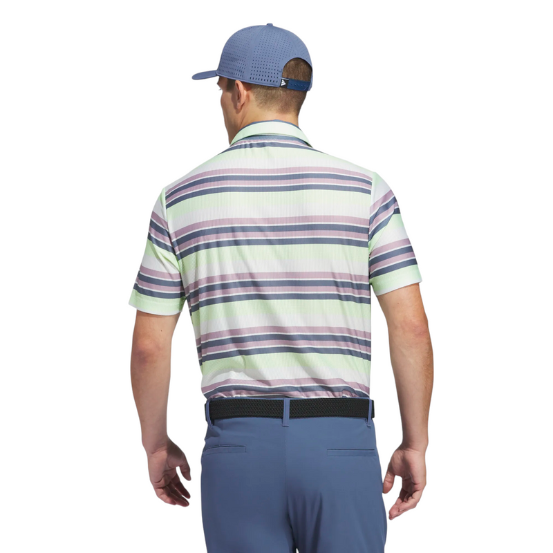 Adidas Ultimate365 HEAT.RDY Stripe Golf Polo - Mens