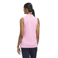 Adidas Ultimate365 Jacquard Sleeveless Polo Shirt