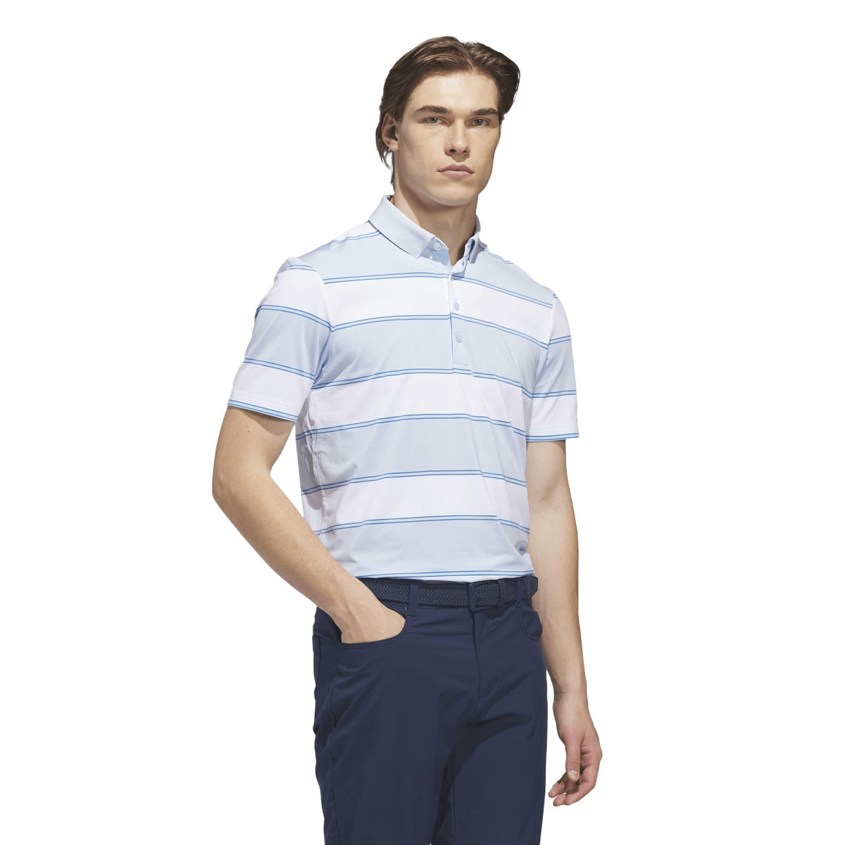 Adidas Ultimate365+ Jumbo Stripe Climacool Polo Shirt