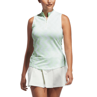 Adidas Ultimate365 Ottoman Printed Golf Sleeveless Polo - Womens