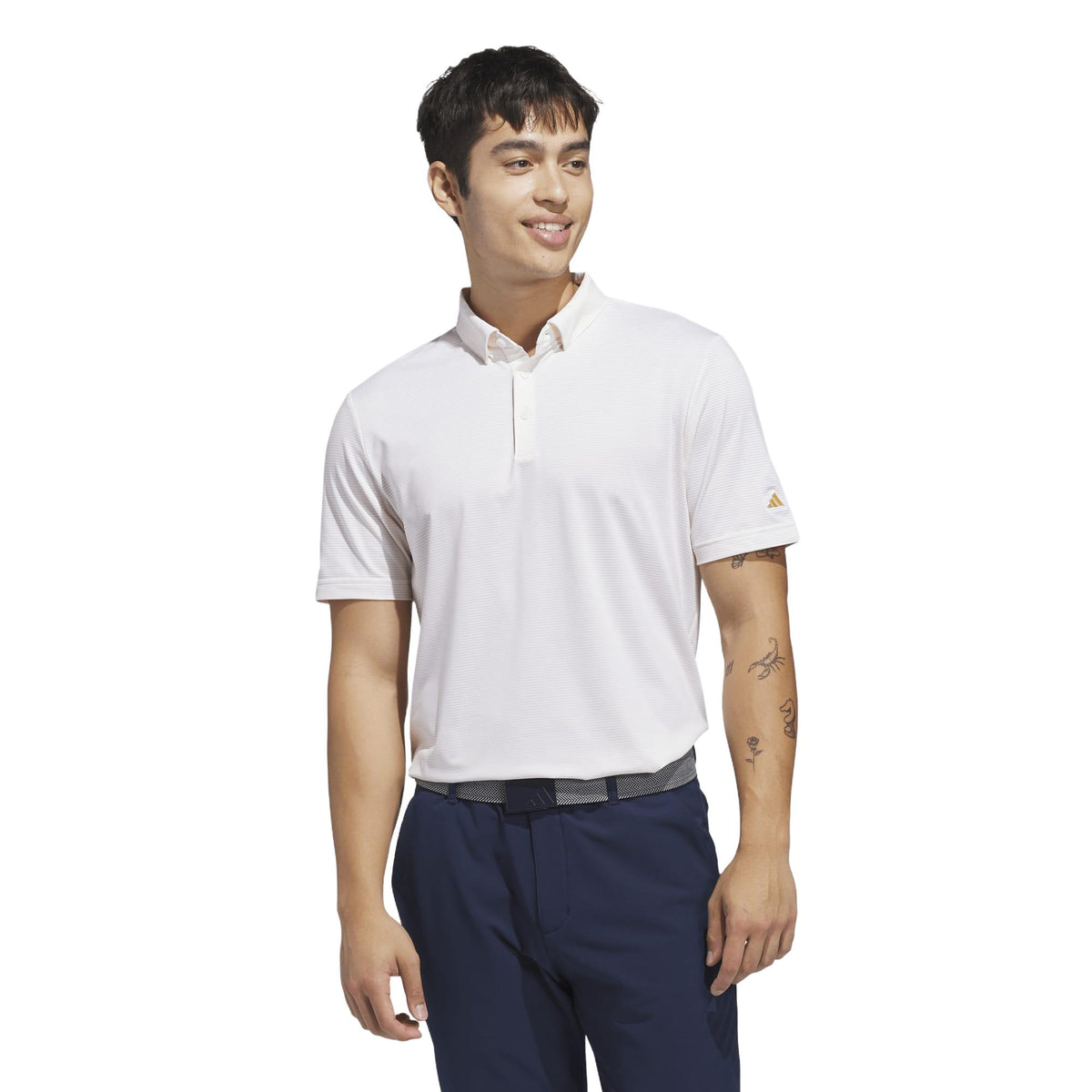 Adidas Ultimate365+ Pencil Stripe Climacool Polo Shirt
