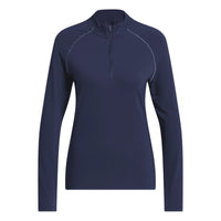 Adidas Ultimate365 Solid Quarter-Zip Mock Polo Shirt