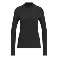 Adidas Ultimate365 Solid Quarter-Zip Mock Polo Shirt