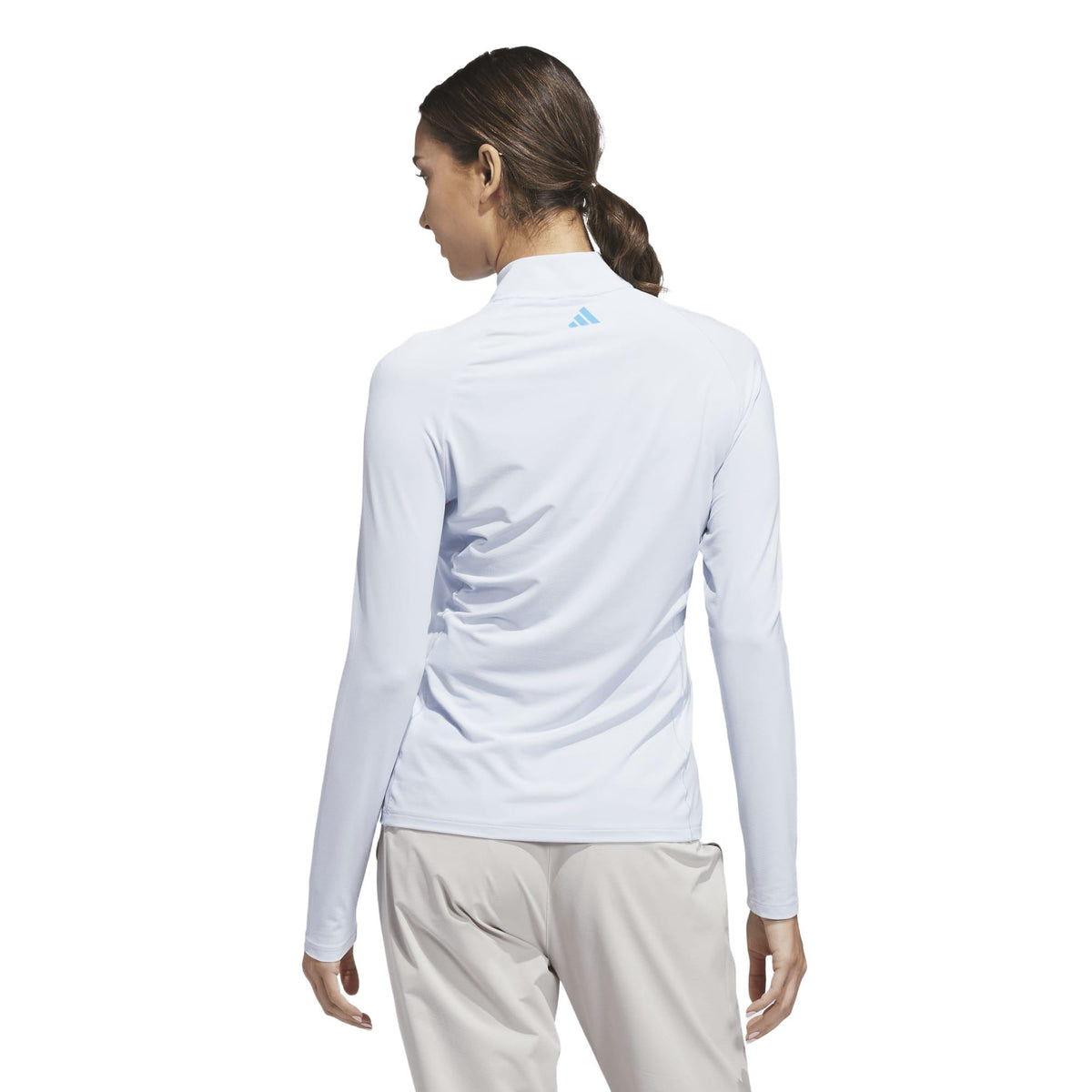 Adidas Ultimate365 Solid Quarter-Zip Mock Polo Shirt