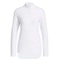 Adidas Ultimate365 Solid Quarter-Zip Mock Polo Shirt