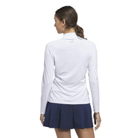Adidas Ultimate365 Solid Quarter-Zip Mock Polo Shirt