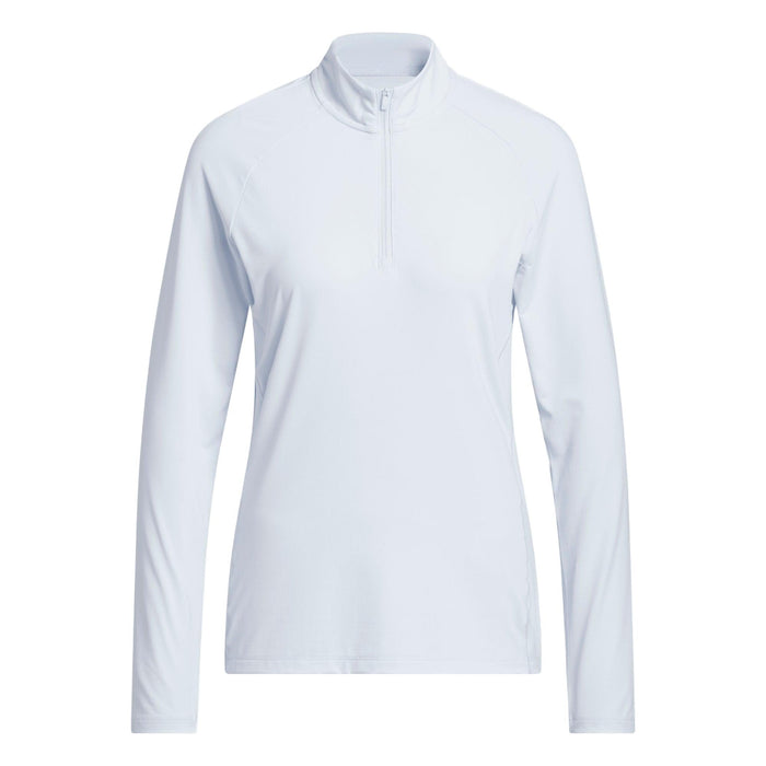 Adidas Ultimate365 Solid Quarter-Zip Mock Polo Shirt